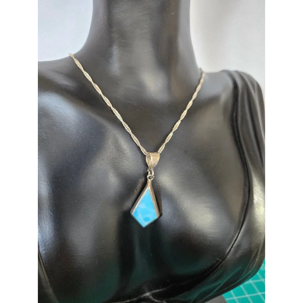 Women's 925 larimar mexico Unbranded Necklace, Blue, One Size